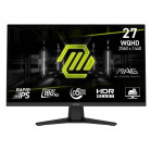 МОНИТОР 27" MSI MAG 274QF Black (IPS, 2560x1440, 180Hz, 0.5ms, 178°/178°, 250 cd/m², 1000:1, +2x HDMI 2.0, +DP 1.4a)