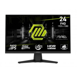 МОНИТОР 23.8" MSI MAG 244F Black (IPS, 1920x1080, 200Hz, 0.5ms, 178°/178°, 300 cd/m², 1000:1, +HDMI, +DP,+ММ)