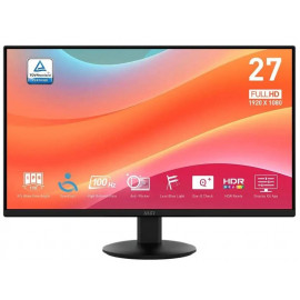 МОНИТОР 27" MSI PRO MP272L Black (IPS, 1920x1080, 100Hz, 4ms, 178°/178°, 250 cd/m², 1300:1, +HDMI, +DP)