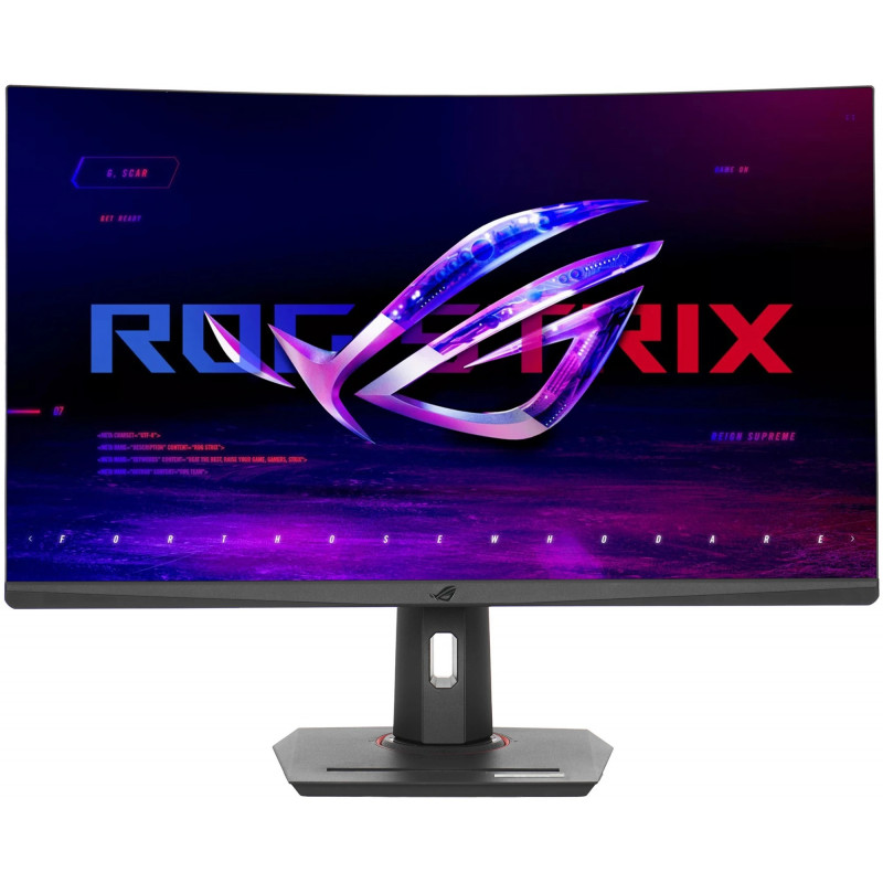 МОНИТОР 31.5" ASUS ROG XG32WCS Black с поворотом экрана (VA,изогнутый, 2560x1440, 180Hz, 1ms, 178°/178°, 400 cd/m², 3000