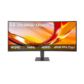 МОНИТОР 34" LG 34U620B-B Black (VA, изогнутый, 3440x1440, 144Hz, 5 ms, 178°/178°, 300 cd/m, 3000:1, +2хHDMI 2.0)