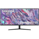 МОНИТОР 34" Samsung ViewFinity S5 LS34C500GAUXEN Black Сurved (полуматовый ,3440x1440, 100Hz, 5ms, 178°/178°, 300 cd/m