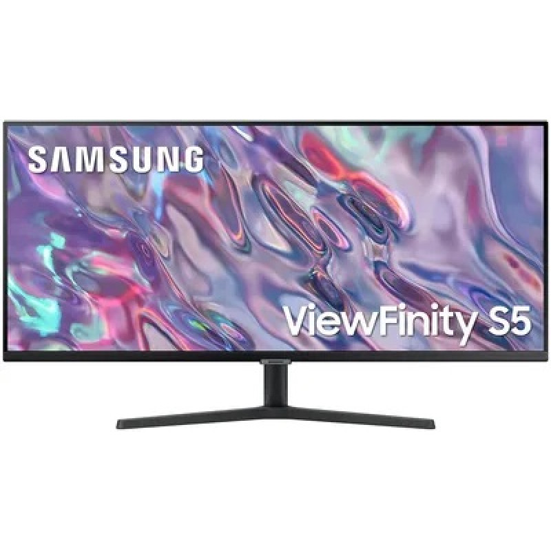 МОНИТОР 34" Samsung ViewFinity S5 LS34C500GAUXEN Black Сurved (полуматовый ,3440x1440, 100Hz, 5ms, 178°/178°, 300 cd/m
