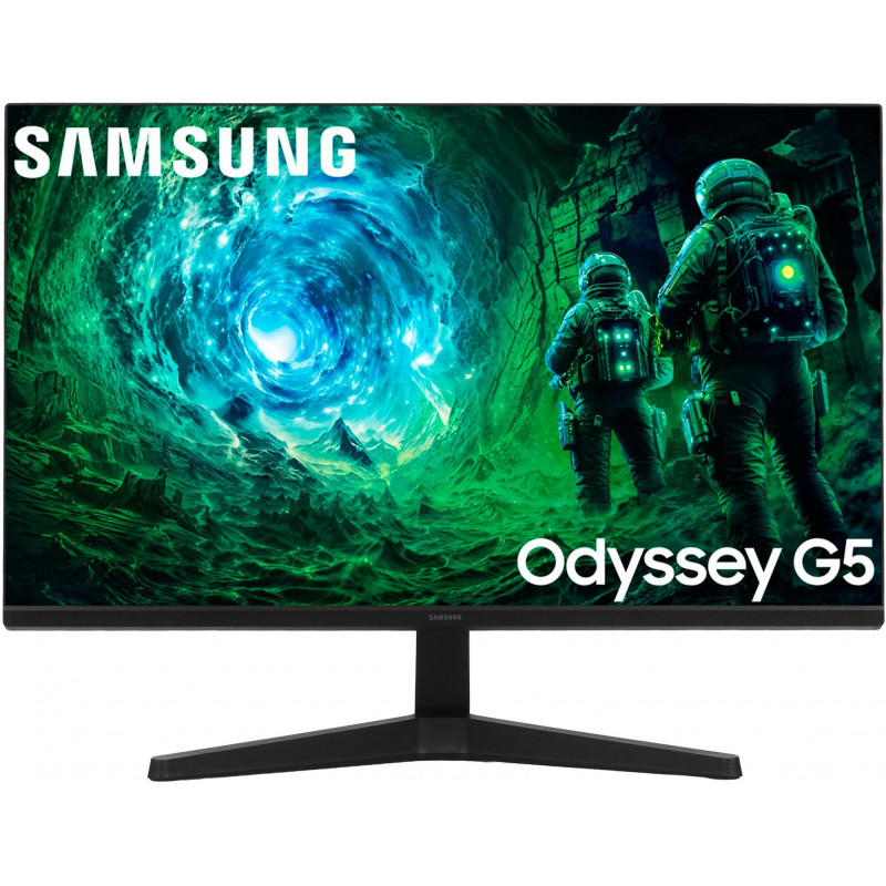 МОНИТОР 27" Samsung Odyssey G5 LS27FG532EIXCI Black (IPS, 2560x1440, 200Hz, 1 ms, 178°/178°, 300 cd/m, 1000:1, +2xНDMI)
