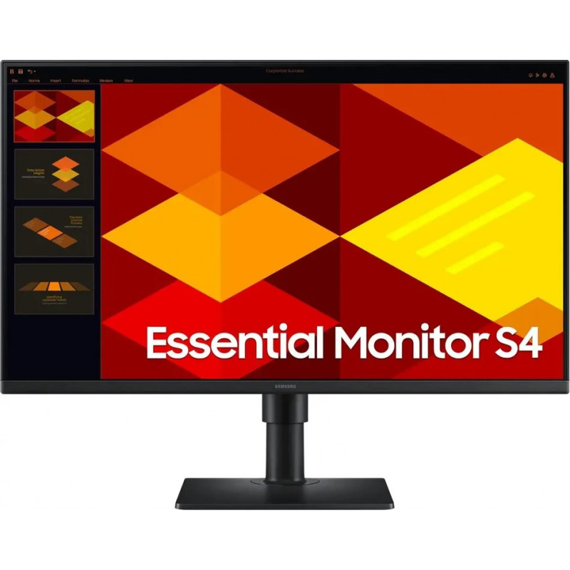 МОНИТОР 27" Samsung LS24D400GAIXCI Black с поворотом экрана (IPS, 1920x1080, 100Hz, 5 ms, 178°/178°, 250 cd/m, 1000:1)