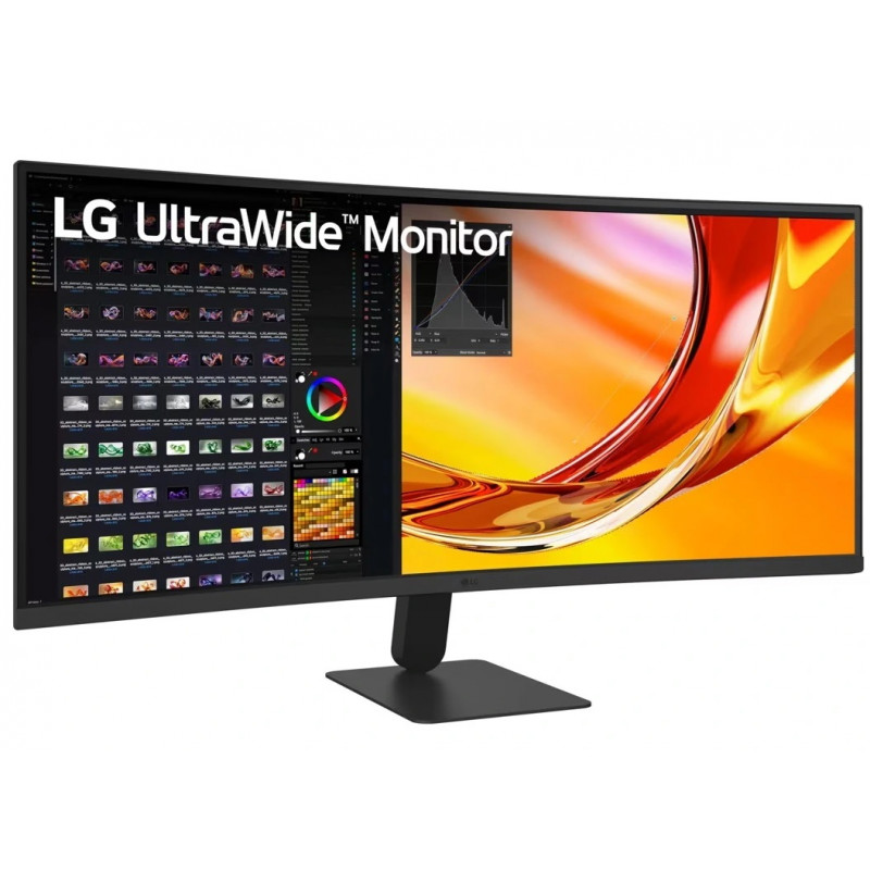 МОНИТОР 34" LG 34U601B-B Black (VA, изогнутый, 3440x1440, 120Hz, 5 ms, 178°/178°, 250 cd/m, 3000:1, +HDMI 2.0, +DP)