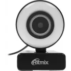 Камера Web Ritmix RVC-250 черный 5Mpix (2592x1944) USB2.0 с микрофоном