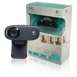 Logitech Веб-камера C310 HD WebCam, 1.2 Мп, 1280 х 720, 30 кад/сек, 60°, микрофон, USB2.0, 1.5 м, чёрный.