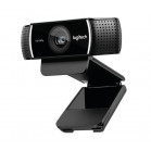 Logitech Веб-камера C922 Pro Stream, Full HD, 1920 х 1080, 30 кад/сек, автофокус, угол обзора 78°, USB2.0, 1.5 м, чёрный