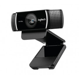 Logitech Веб-камера C922 Pro Stream, Full HD, 1920 х 1080, 30 кад/сек, автофокус, угол обзора 78°, USB2.0, 1.5 м, чёрный