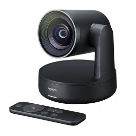 Logitech Веб-камера Conference Cam Rally, 3840 х 2160, 90°, пульт ДУ, USB 3.0, кабель Type-C, черный.