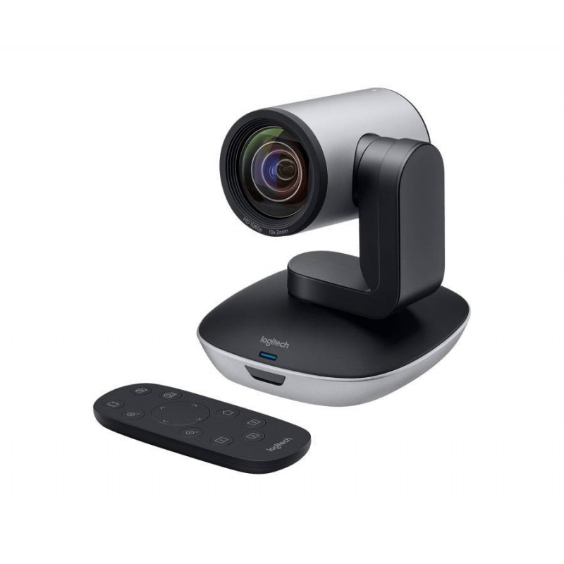 Logitech Веб-камера Conference Cam PTZ Pro 2, Full HD 1920 х 1080, 90°, автофокус, USB, кабель 3м., черный/серебристый.