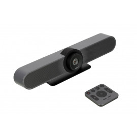 Logitech Веб-камера MeetUp, Ultra HD 4K, 3840 х 2160, 30 кад/сек, 8 Мп, 120°, шумоподавление, USB 3.0, кабель 5м, черный