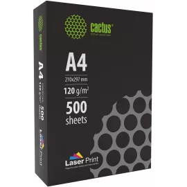 Бумага Cactus CS-LPA4120500 A4 марка A/120г/м2/500л./белый CIE170% для лазерной печати
