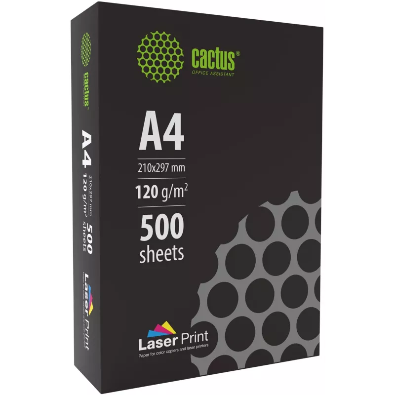Бумага Cactus CS-LPA4120500 A4 марка A/120г/м2/500л./белый CIE170% для лазерной печати
