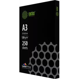 Бумага Cactus CS-LPA3120250 A3 марка A/120г/м2/250л./белый CIE170% для лазерной печати