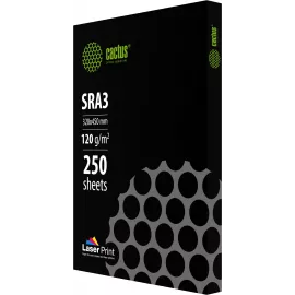Бумага Cactus CS-LPSRA3120250 SRA3 марка A/120г/м2/250л./белый CIE170% для лазерной печати