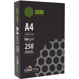 Бумага Cactus CS-LPA4160250 A4 марка A/160г/м2/250л./белый CIE170% для лазерной печати