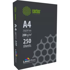 Бумага Cactus CS-LPA4200250 A4 марка A/200г/м2/250л./белый CIE170% для лазерной печати