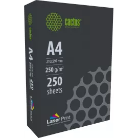 Бумага Cactus CS-LPA4250250 A4 марка A/250г/м2/250л./белый CIE170% для лазерной печати