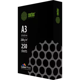 Бумага Cactus CS-LPA3250250 A3 марка A/250г/м2/250л./белый CIE170% для лазерной печати