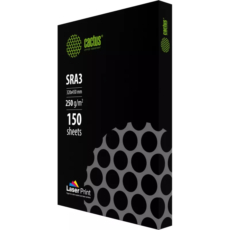 Бумага Cactus CS-LPSRA3250150 SRA3 марка A/250г/м2/150л./белый CIE170% для лазерной печати