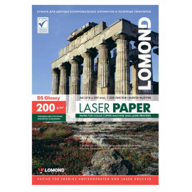 Бумага Lomond 0310341 A4/200г/м2/250л./белый глянцевое/глянцевое для лазерной печати