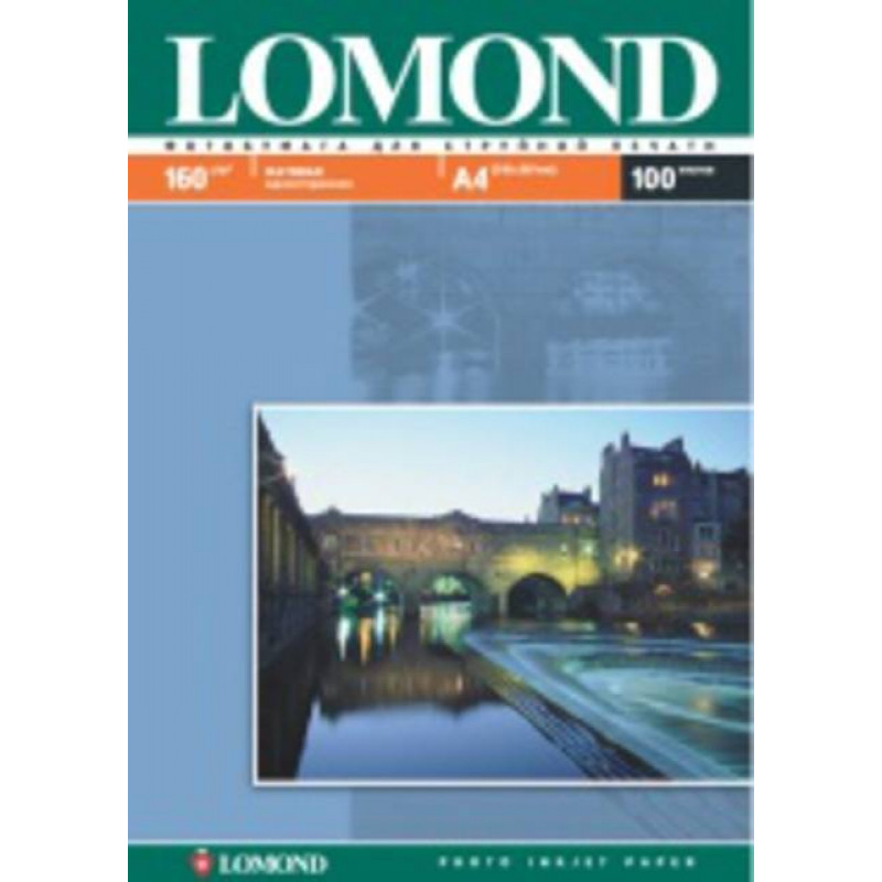 Фотобумага LOMOND Односторонняя Матовая A4/160/100л. 