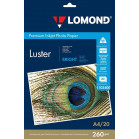 Фотобумага ПРЕМИУМ для стр.печати LOMOND А4  260 г/м2 односторонняя Bright Luster 20л