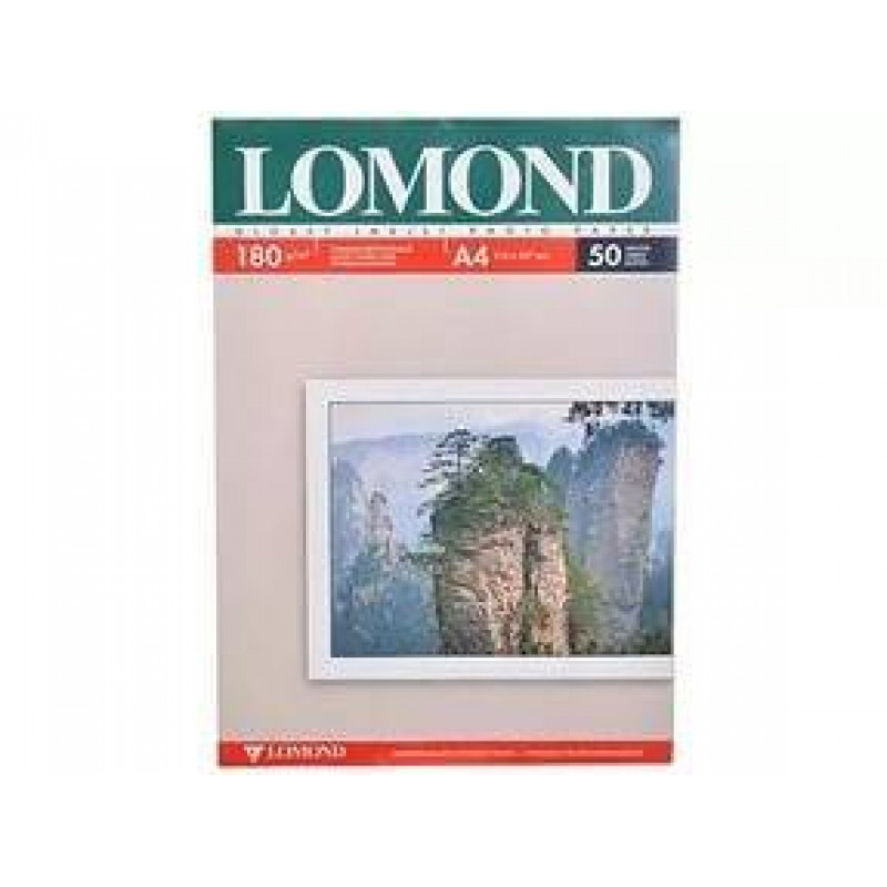 Фотобумага LOMOND Двухсторонняя Глянцевая/Глянцевая, 180г/м2, A4 (21X29,7см)/50л. для струйной печати.
