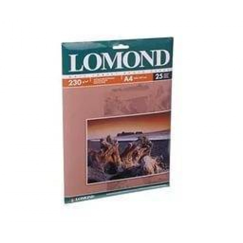 Фотобумага LOMOND Одностороння Матовая, 230г/м2,A4 (21X29,7см)/25л. для струйной печати.