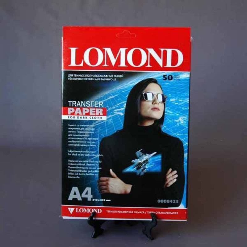 Термотрансфер LOMOND A4/50л струйный для тёмных тканей 