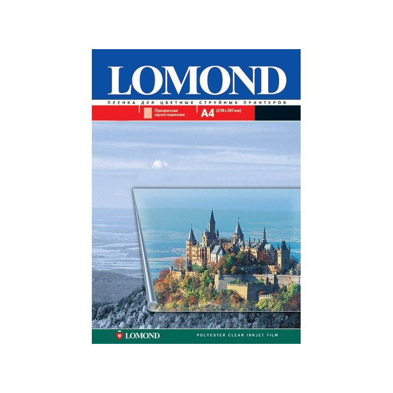 Пленка Lomond  PET White Ink Jet Film – белая, А4, 100 мкм, 10 листов, для струйной цветной печати.