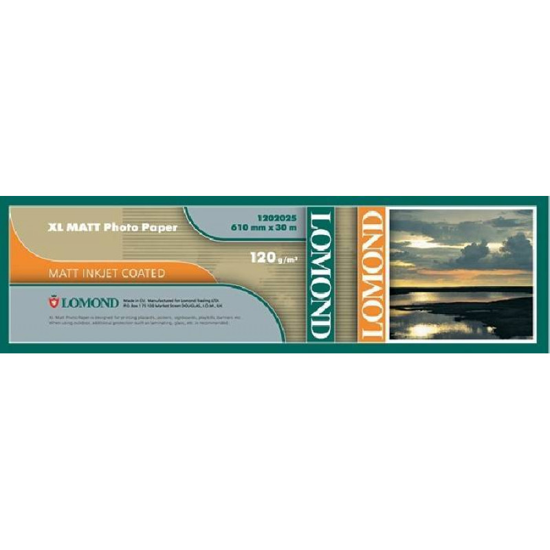 Бумага LOMOND для САПР и ГИС, матовая  610мм х 30м  120 г/м2  втулка 2"/50,8мм