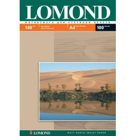 Фотобумага LOMOND Одностороняя Матовая, 140г/м2 , A4(21x29см)/100л.  