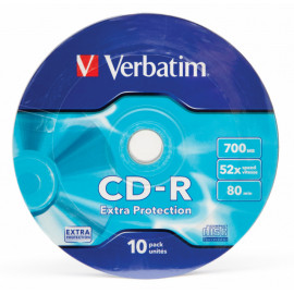 Диск CD-R Verbatim 700Mb 52x bulk (10шт) (43725)