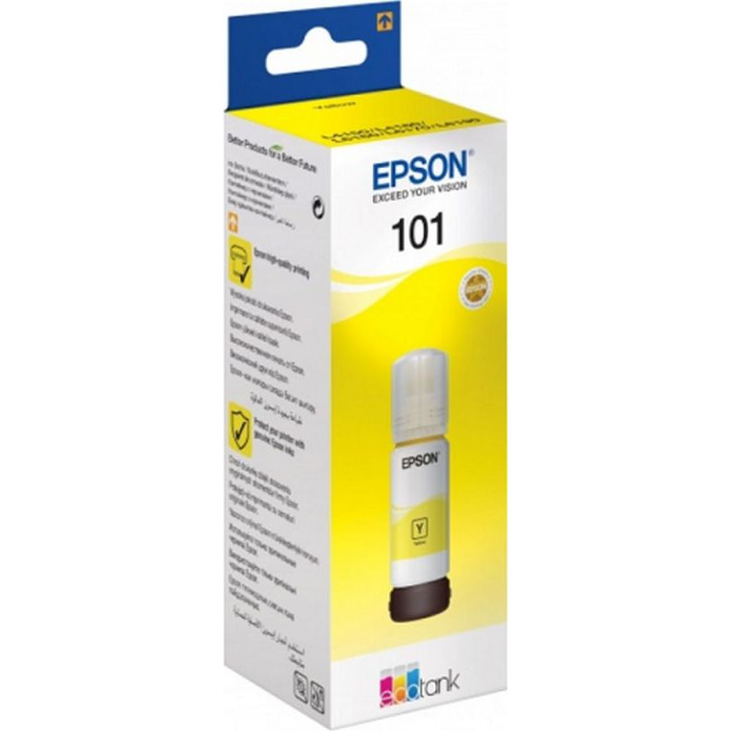 Картридж струйный Epson L101 C13T03V44A желтый (6000стр.) (70мл) для Epson L4150/L4160/L6160/L6170/L6190