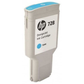Картридж струйный HP 728 F9K17A голубой (300мл) для HP DJ T730/T830 без чипа