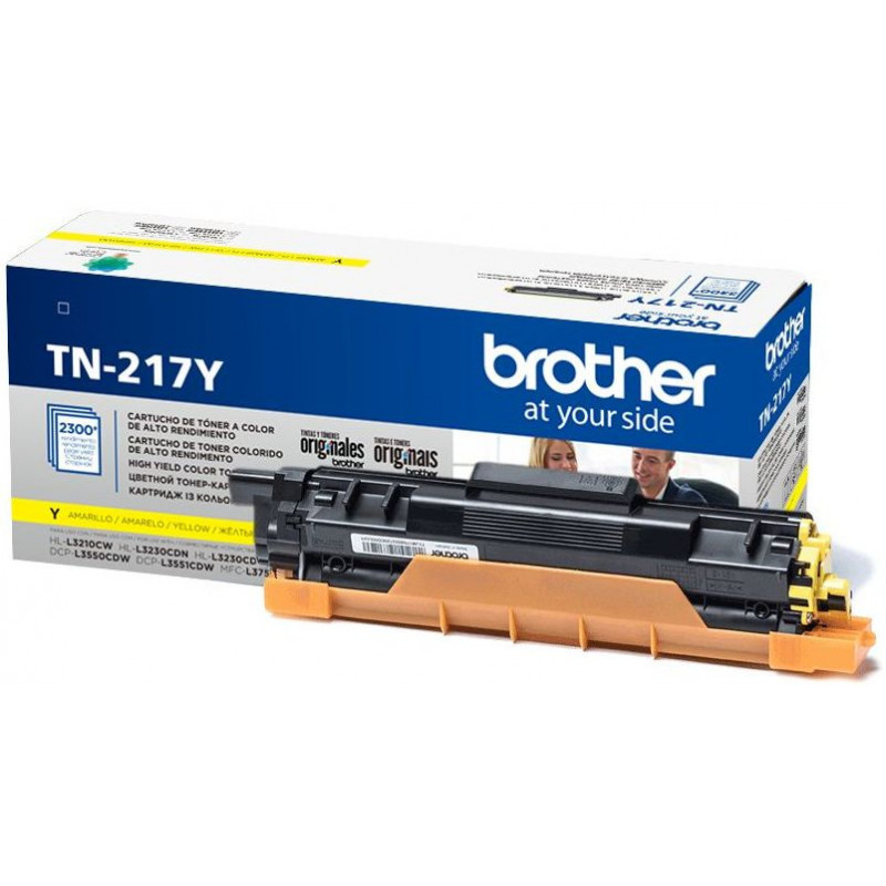 Картридж лазерный Brother TN217Y желтый (2300стр.) для Brother HL3230/DCP3550/MFC3770