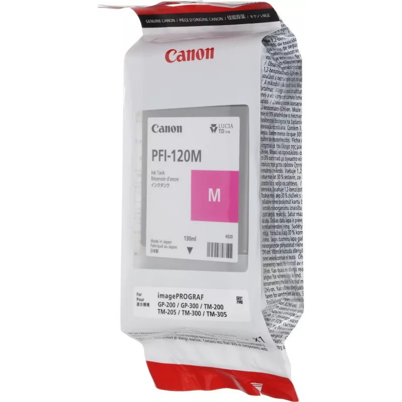 Картридж струйный Canon PFI-120M 2887C001 пурпурный (130мл) для Canon imagePROGRAF TM-200/205