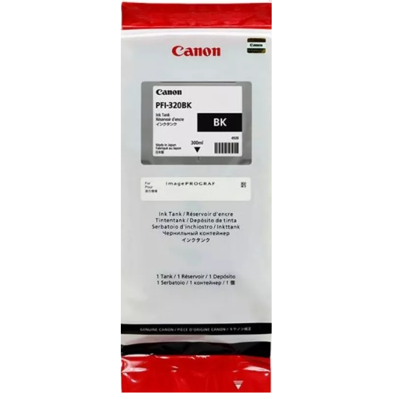 Картридж струйный Canon PFI-320BK 2890C001 черный (300мл) для Canon imagePROGRAF TM-200/205/300/350/355