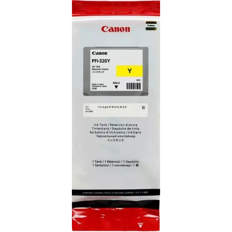 Картридж струйный Canon PFI-320Y 2893C001 желтый (300мл) для Canon imagePROGRAF TM-200/205/300/350/355