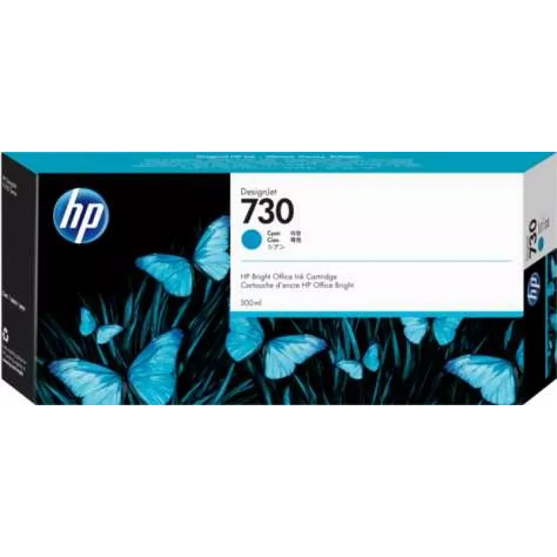 Картридж струйный HP 730 P2V68A голубой (300мл) для HP DJ T1700
