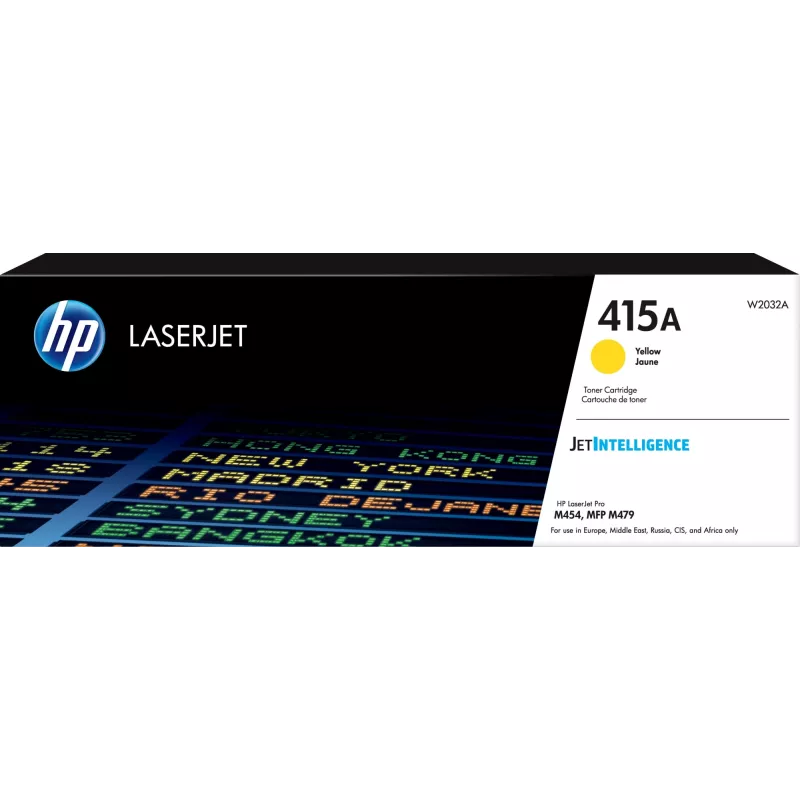 Картридж лазерный HP 415A W2032A желтый бар.в компл. (2100стр.) для HP HP LJ M454/MFP M479
