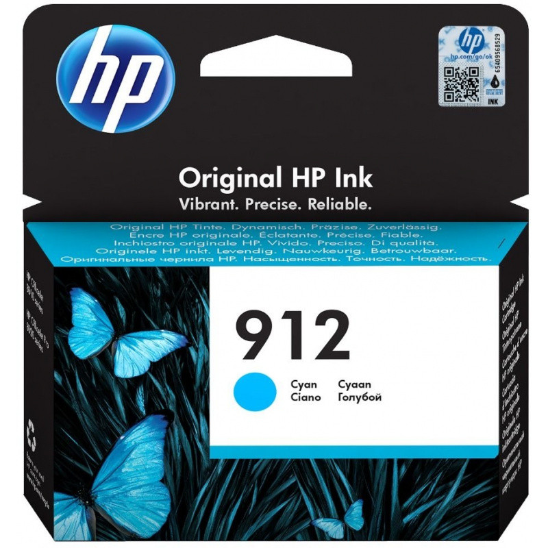 Картридж струйный HP 912 3YL77AE голубой (315стр.) для HP OfficeJet 801x/802x