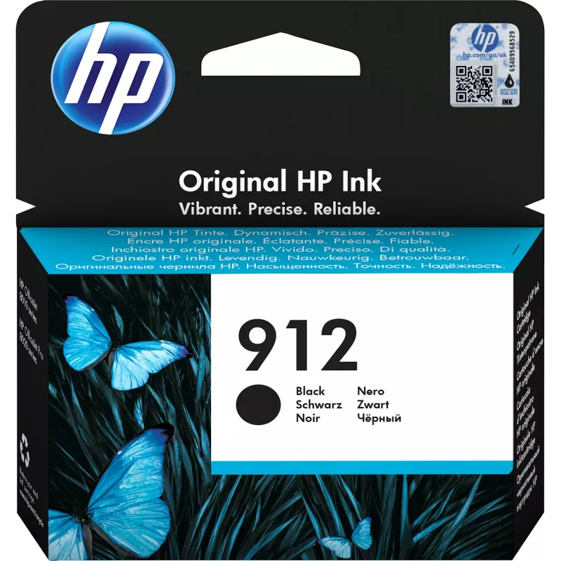 Картридж струйный HP 912 3YL80AE черный (300стр.) для HP DJ IA OfficeJet 801x/802x