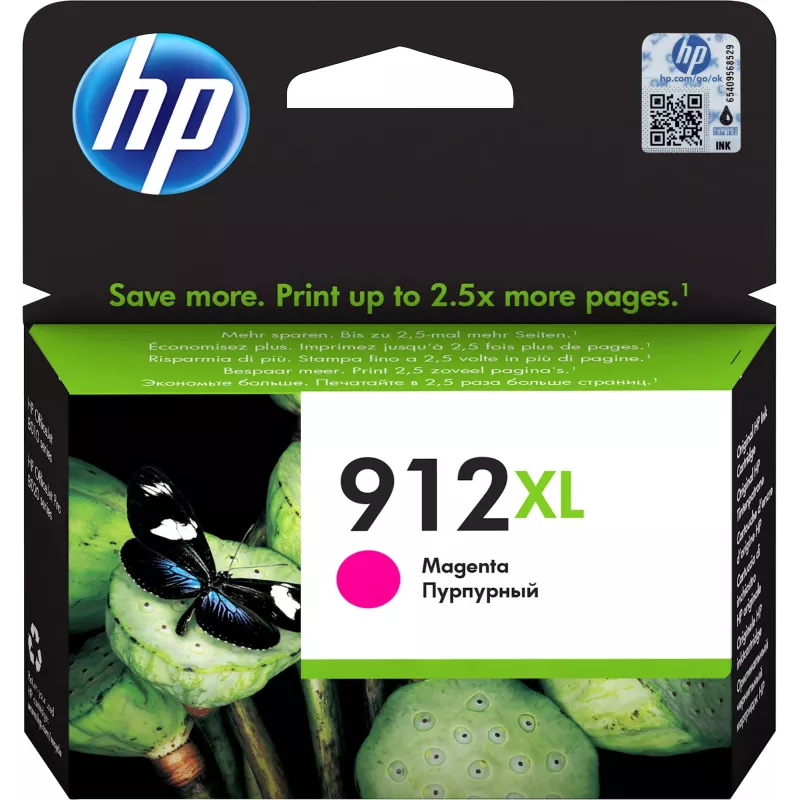 Картридж струйный HP 912XL 3YL82AE пурпурный (825стр.) для HP OfficeJet 801x/802x