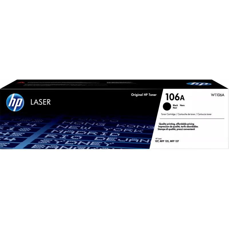 Картридж лазерный HP 106 W1106A черный (1000стр.) для HP Laser 107/MFP 135/137