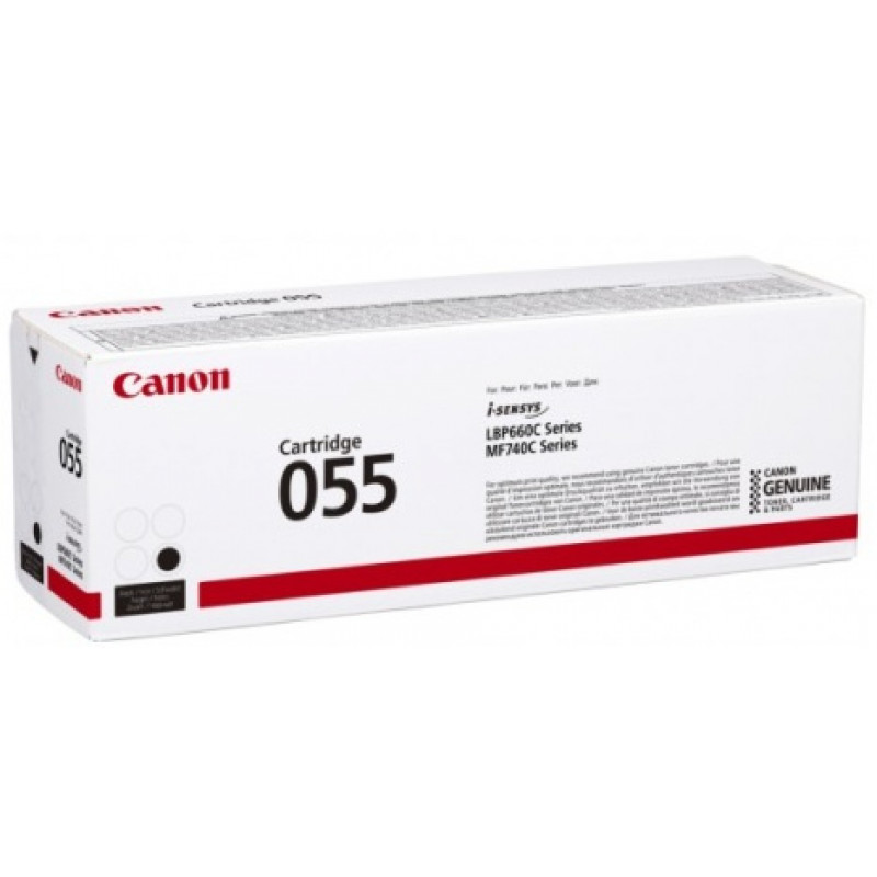 Картридж лазерный Canon 055BK 3016C002 черный (2300стр.) для Canon LBP663Cdw/LBP664Cx/MF746Cx/MF742Cdw/MF744Cdw