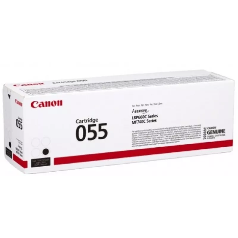 Картридж лазерный Canon 055BK 3016C002 черный бар.в компл. (2300стр.) для Canon LBP663Cdw/LBP664Cx/MF746Cx/MF742Cdw/MF744Cdw